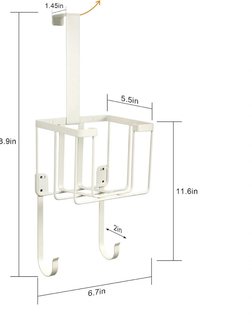 Over The Door/Wall Mount Ironing Board Hanger